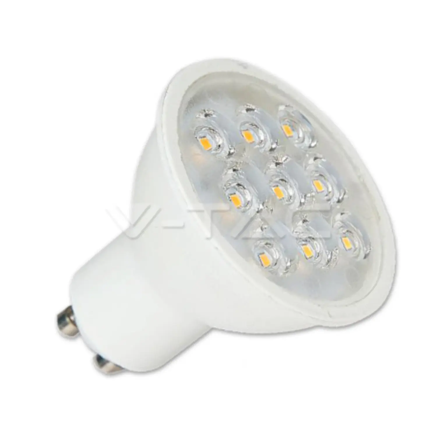 foto del prodotto v tac lampadina led gu10 3 watt bianco caldo