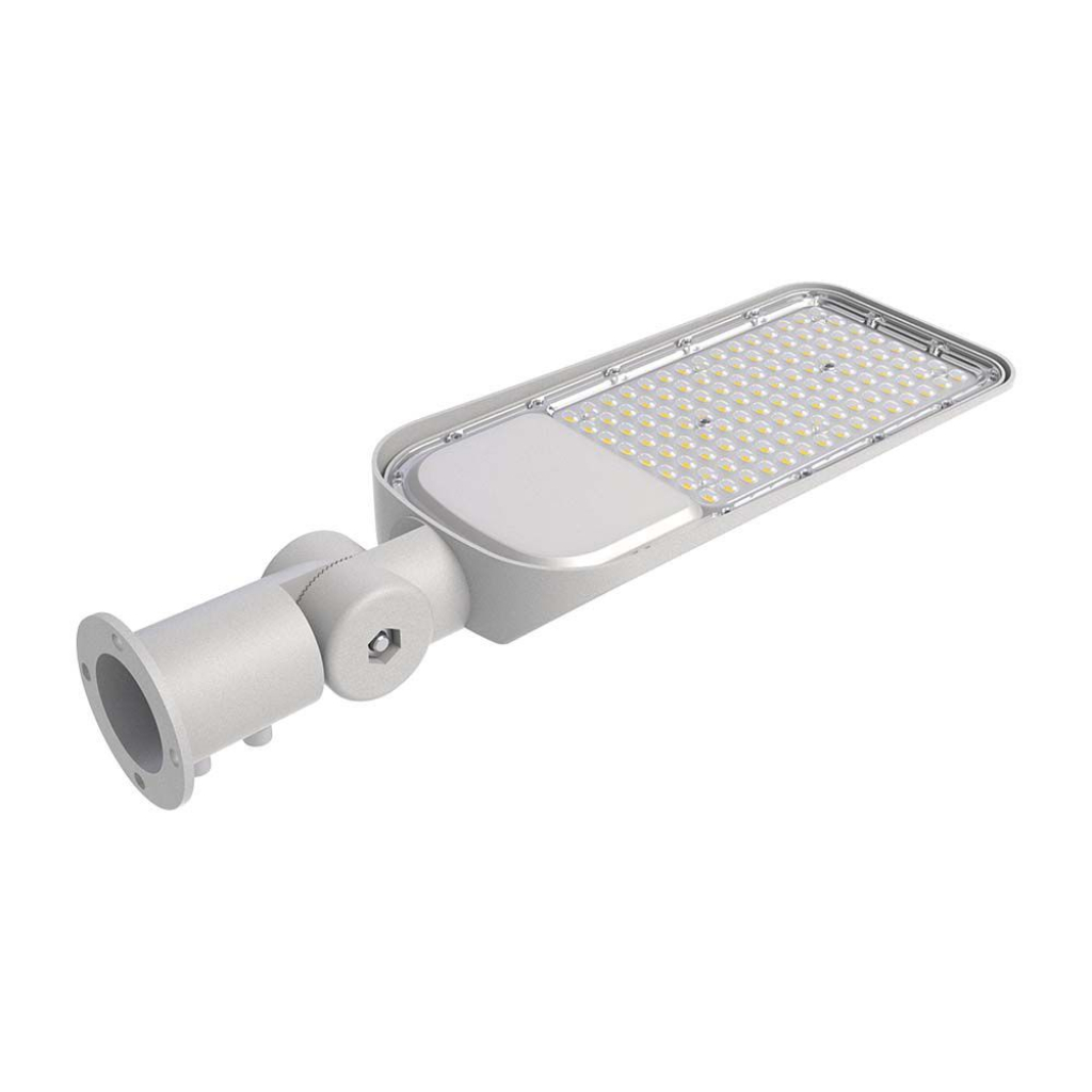 foto del prodotto v tac led armatura stradale samsung chip sensore 50w 6500k 100 lm w luce fredda
