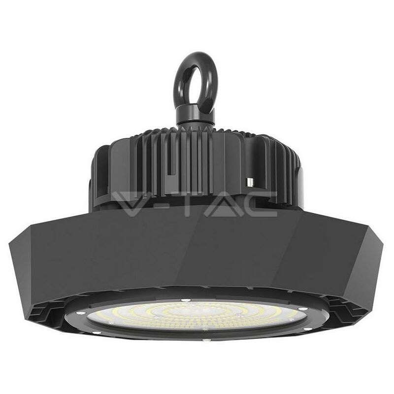 foto del prodotto v tac led highbay samsung chip 100w ufo meanwell driver 120 180lm watt 6400k luce fredda