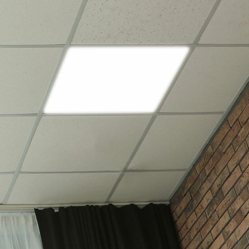 foto del prodotto v tac pannello da incasso faretto da incasso quadrato a led lampada da soffitto a led bianca lampada a lamelle a led piatta, alluminio, 36w 4320lm