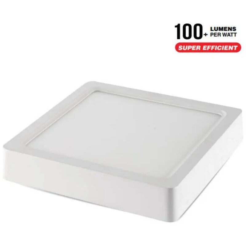 foto del prodotto v tac pannello led parete soffitto bianco caldo quadrato 15 watt f