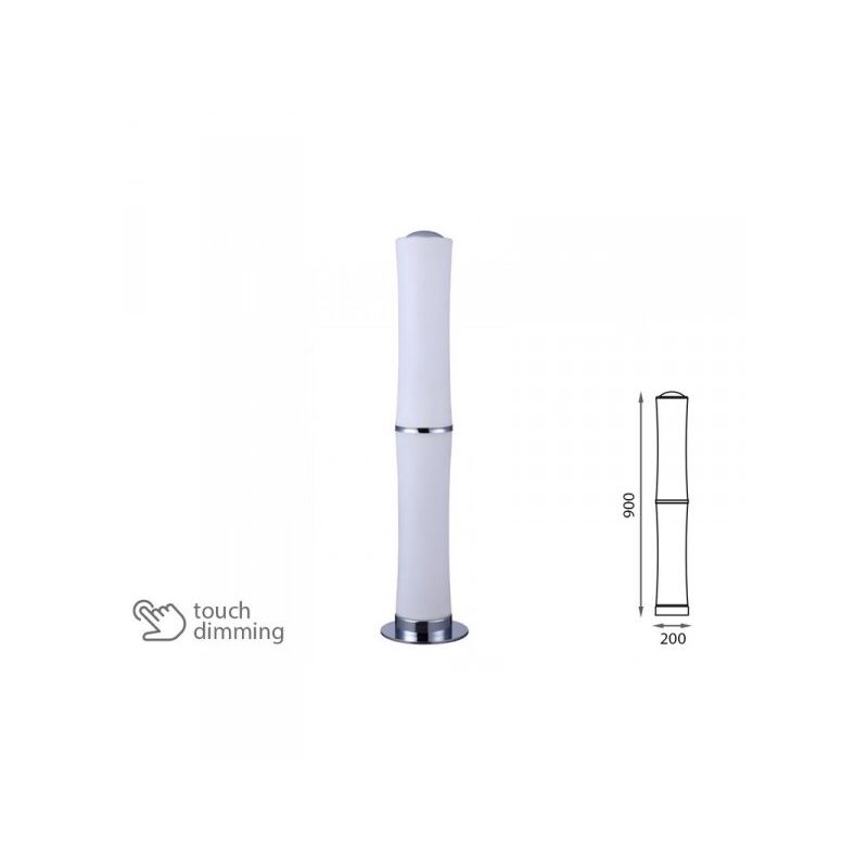 foto del prodotto v tac piantana lampada led da terra moderna forma a 2 canne bamboo 32w alta 900mm dimmerabile touch sku 3976