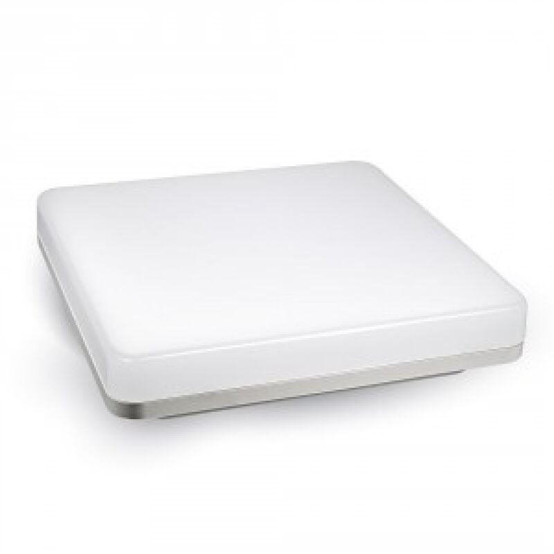 foto del prodotto v tac plafoniera led 15w forma quadrata colore bianco vt 8033sq 3000k