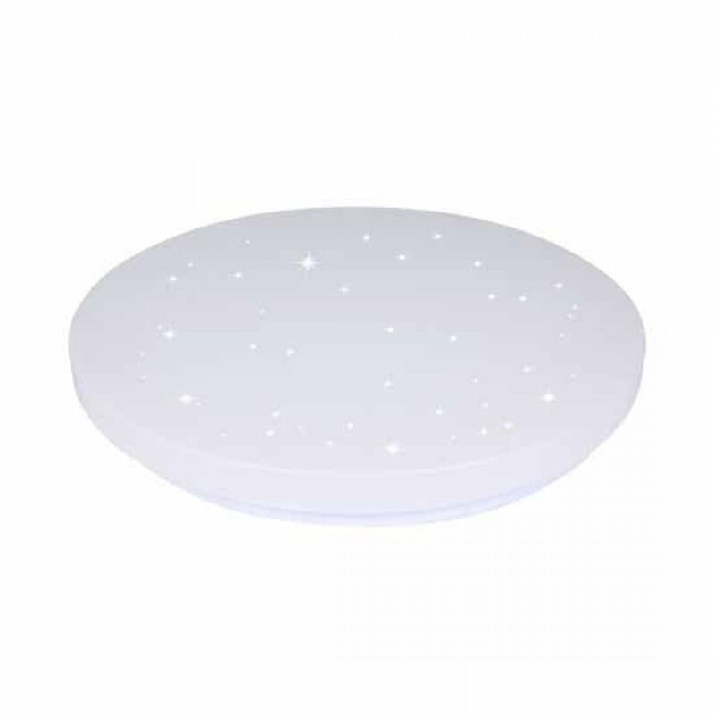 foto del prodotto v tac plafoniera led 18w changing color 3 in 1 effetto cielo stellato vt 8418
