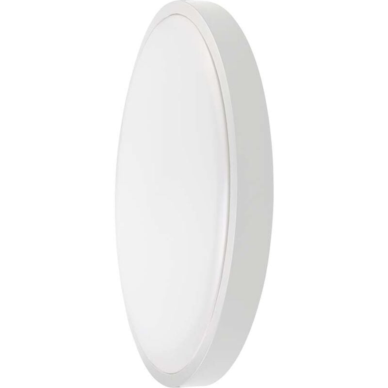 foto del prodotto v tac plafoniera led 36w rotonda con cornice bianca, luce fredda 6500k ip44 76231