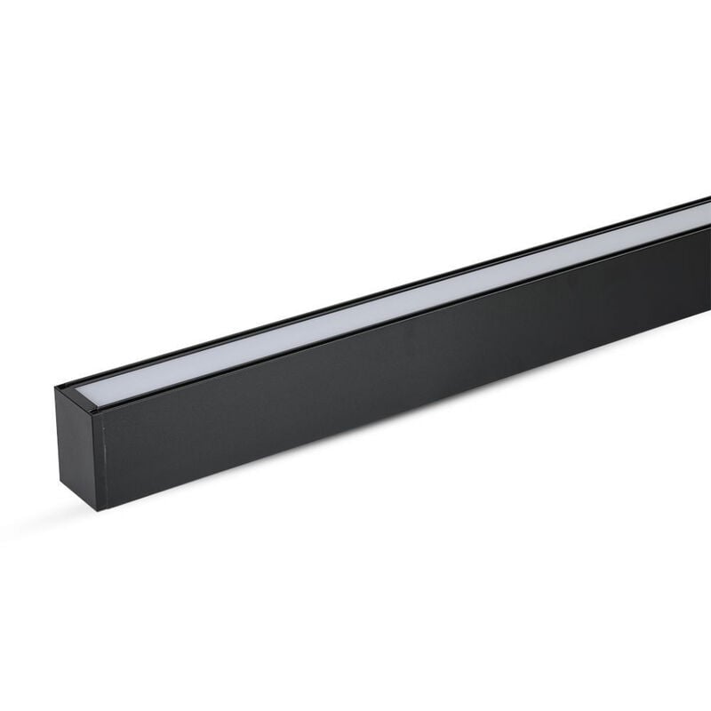 foto del prodotto v tac plafoniera led chip samsung 40w lineare colore nero bianco freddo