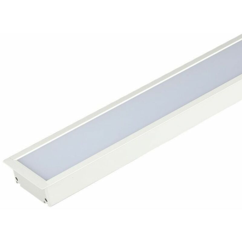 foto del prodotto v tac plafoniera led chip samsung a incasso 40w lineare colore bianco 4000k