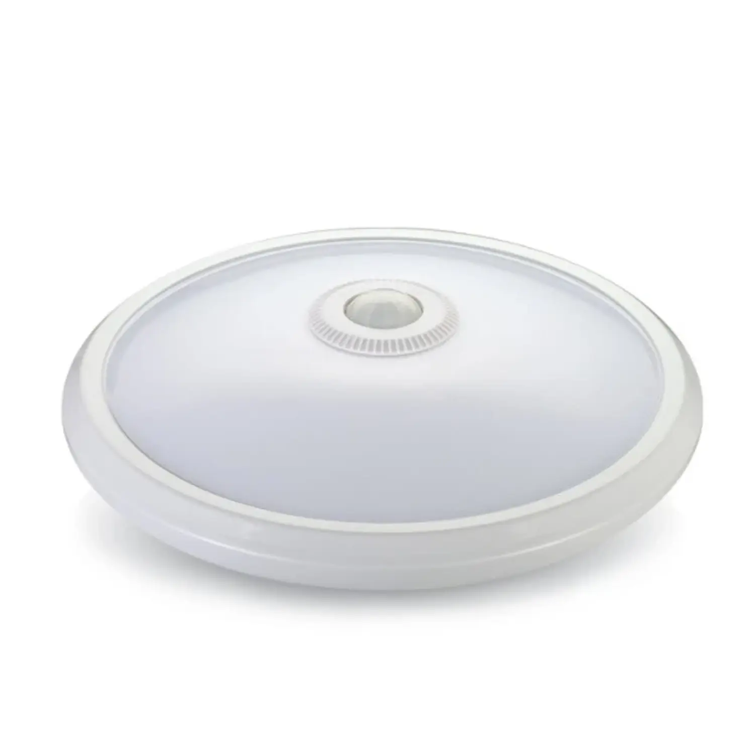 foto del prodotto v tac plafoniera led con sensore movimento ir chip samsung crepuscolare 12 watt bianco freddo