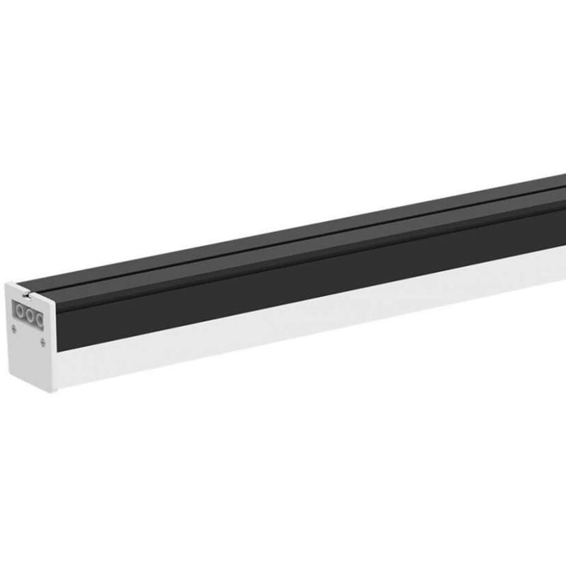 foto del prodotto v tac plafoniera led lineare 40w 120cm colore nero 6500k