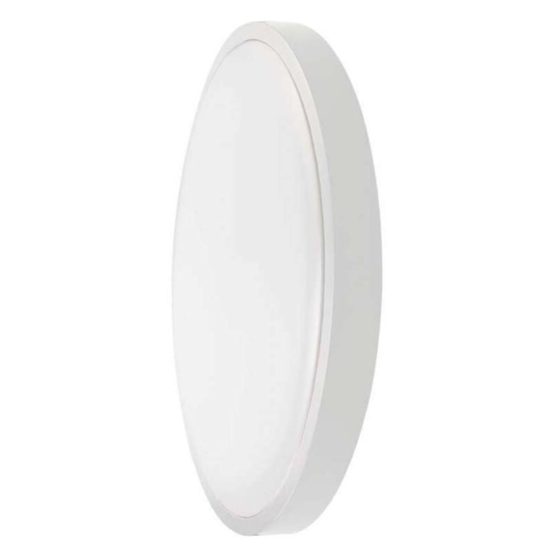 foto del prodotto v tac plafoniera led rotonda 18w con telecomando e sensore di movimento a microonde colore bianco 3000k ip44