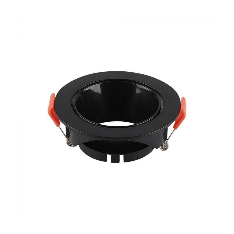 foto del prodotto v tac portafaretto da incasso rotondo per faretti led gu10 colore nero