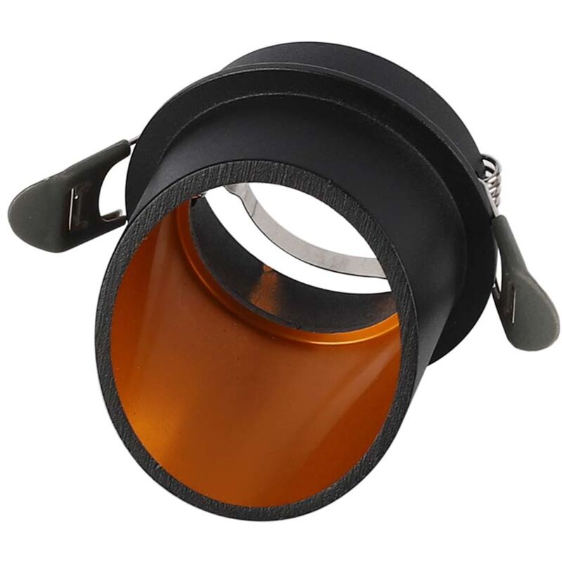 foto del prodotto v tac portafaretto gu10 da incasso led con corpo in alluminio a cilindro colore nero 6683