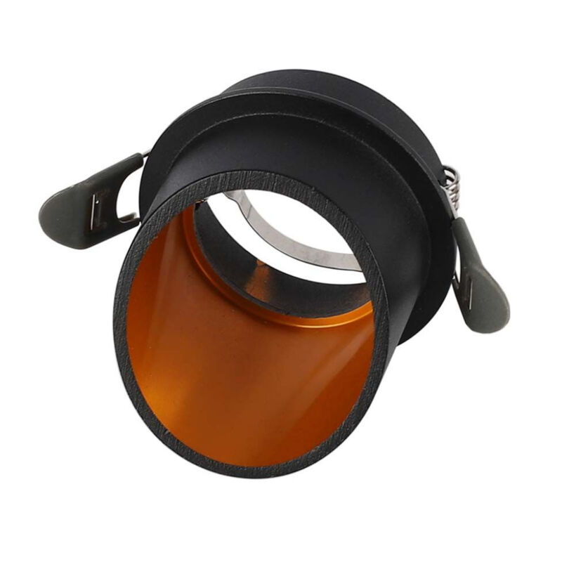 foto del prodotto v-tac - portafaretto led da incasso gu10 corpo in alluminio a cilindro colore nero