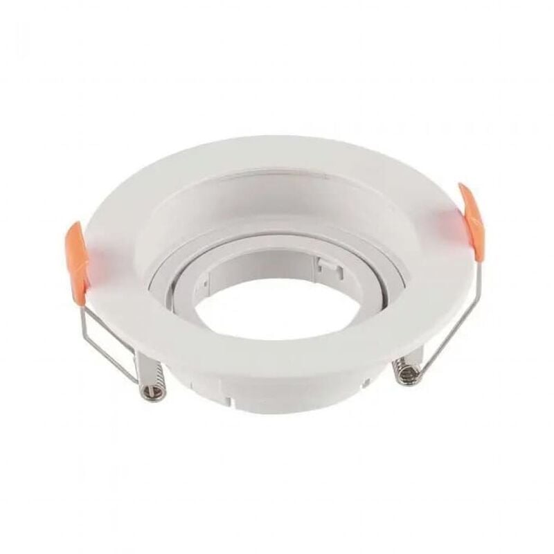 foto del prodotto v tac portafaretto led da incasso rotondo gu10 colore bianco orientabile