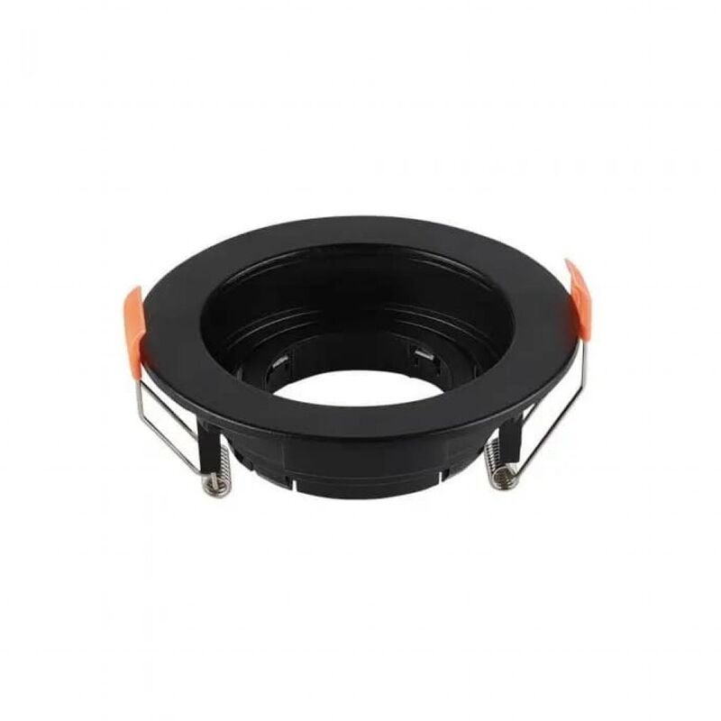 foto del prodotto v tac portafaretto led da incasso rotondo gu10 colore nero orientabile