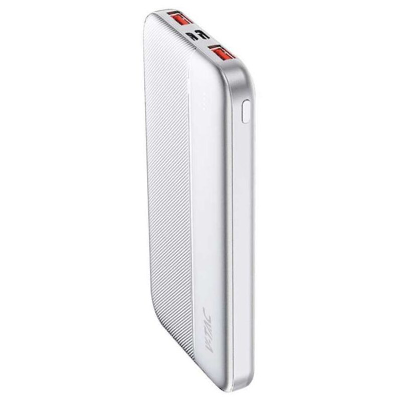 immagine 0 del prodotto v tac power bank 10000mah, ricarica rapida pd 22.5w, usb a, usb type c, micro usb, bianco