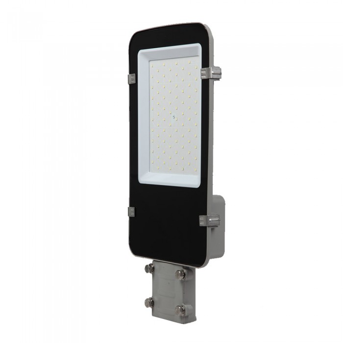 foto del prodotto v tac pro vt 50st armatura stradale led chip samsung 50w 120lm w colore grigio 6400k ip65 sku 528