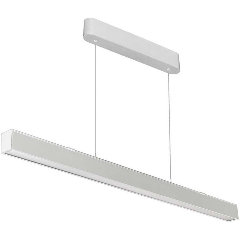 foto del prodotto v tac pro vt 7 44 plafoniera led linear light a sospensione samsung chip smd 40w 3400lm luce cct 3in1 alluminio bianco sku10469