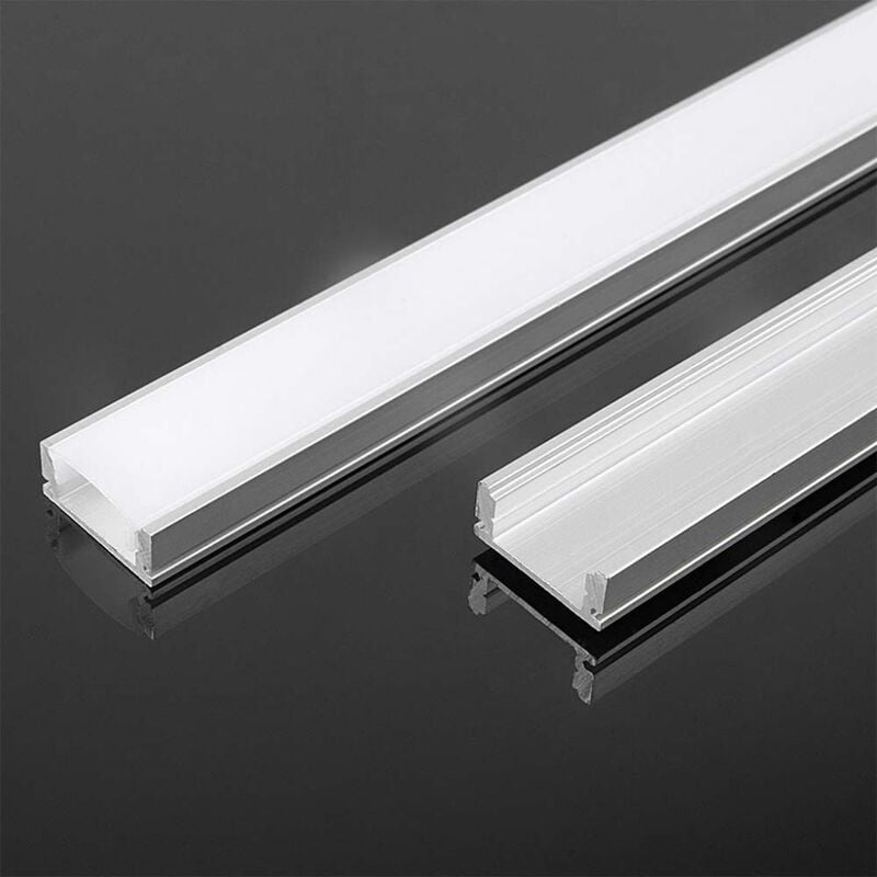 foto del prodotto v tac profilo alluminio silver per strip led satinato 2000x17.6x6.9mm