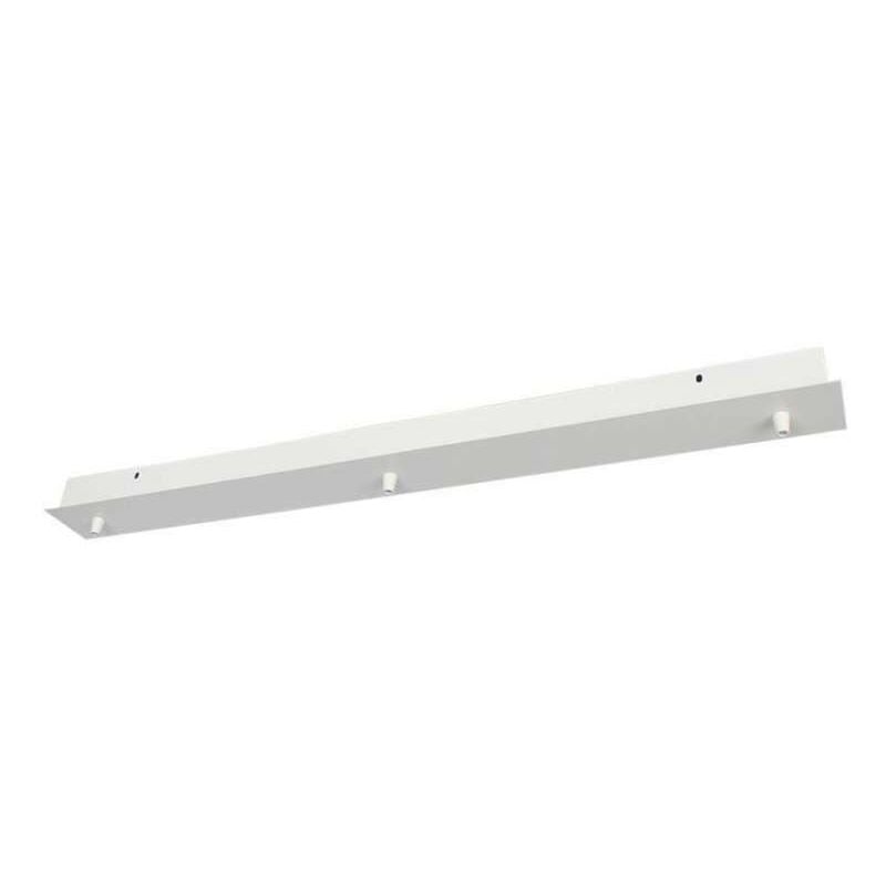 immagine 0 del prodotto v tac rosone per lampadario in acciaio lineare 8007043mm con 3 fori colore bianco opaco