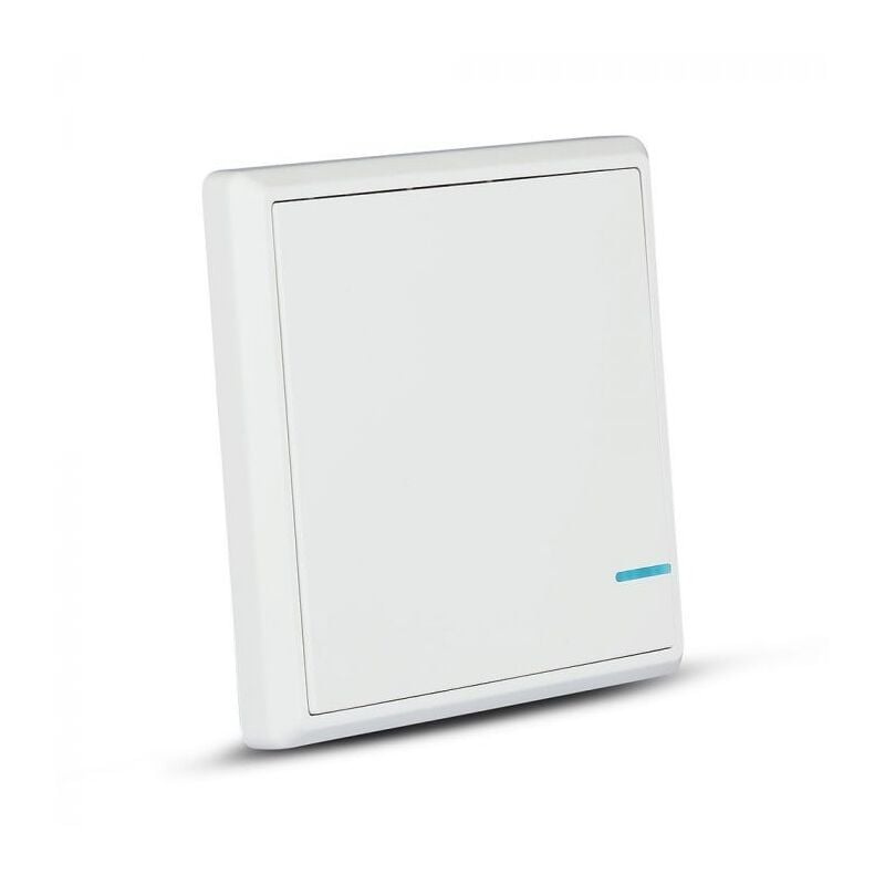 foto del prodotto v tac smart home vt 5131 interruttore switch wireless 1 tasto senza fili wi fi con luce led ip54 sku 8460