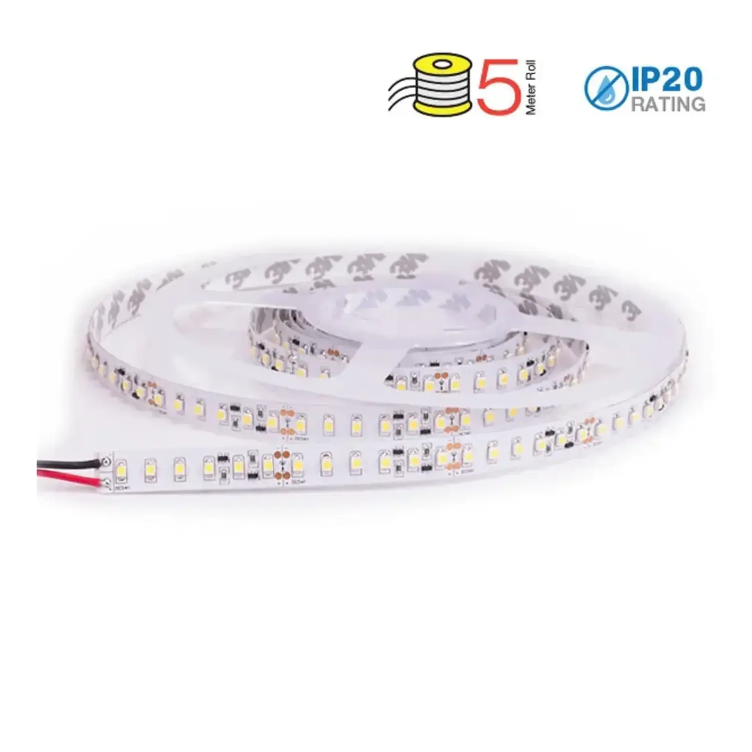 foto del prodotto v tac striscia 120 led a metro 8 watt 12 volt bianco freddo 8mm 1 mt