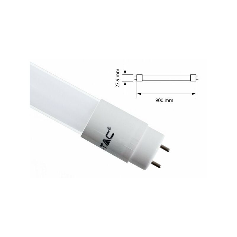 foto del prodotto v tac tubo led t8 g13 90cm 14w freddo 6400k alimentazione da un lato senza modifica impianti originale sku 216262