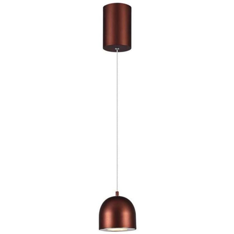 foto del prodotto v tac v tac lampadario led a sospensione 8.5w coppa metallo 10162cm 3000k rame
