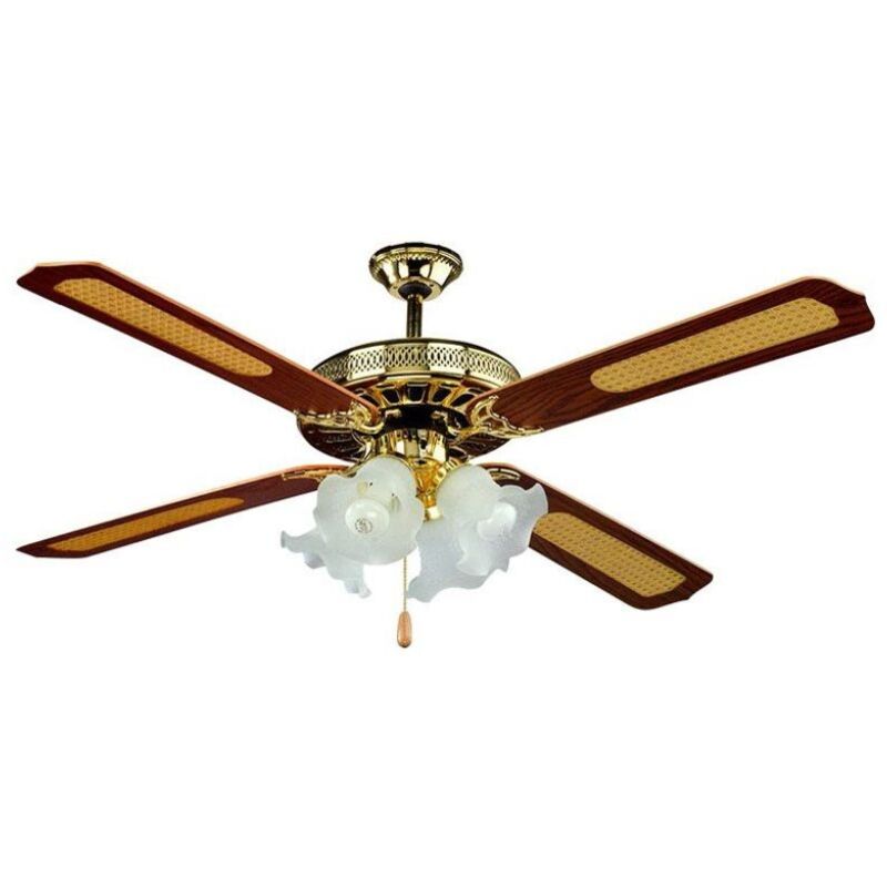 foto del prodotto v tac ventilatore da soffitto 60w 4 pale con portalampada per 4 lampadine led e27