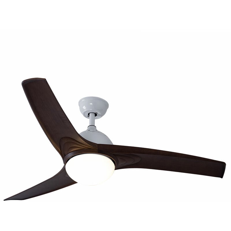 foto del prodotto v tac ventilatore da soffitto con telecomando raffreddatore diurno per soggiorno bianco, metallo, interruttore cct, timer a 5 velocit , 132 cm