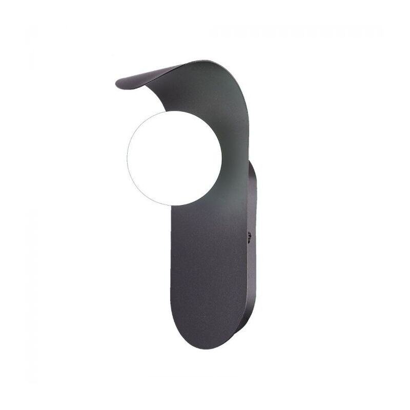 foto del prodotto v tac vt 10113 b applique da parete portalampada faretti g9 max.5w in metallo e vetro, colore nero ip20 23407