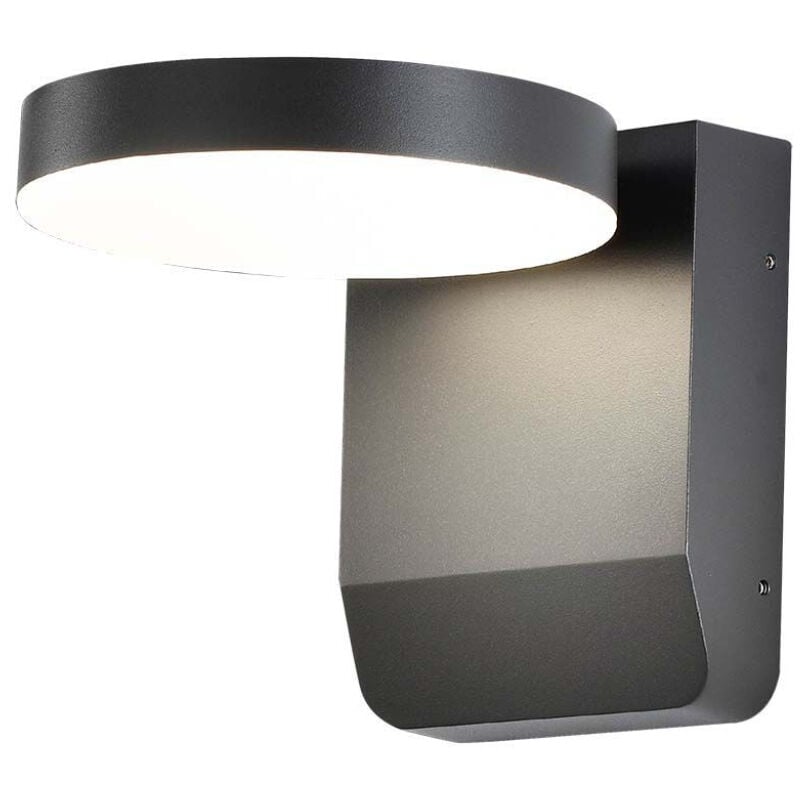 foto del prodotto v tac vt 11020 lampada led da parete rotonda faro 17w 150lm w illuminazione facciate colore nero 3000k design moderno ip65 sku 2952