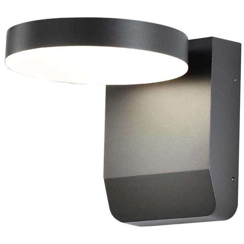 foto del prodotto v tac vt 11020 lampada led da parete rotonda faro 17w 150lm w illuminazione facciate colore nero 4000k design moderno ip65 sku 2953