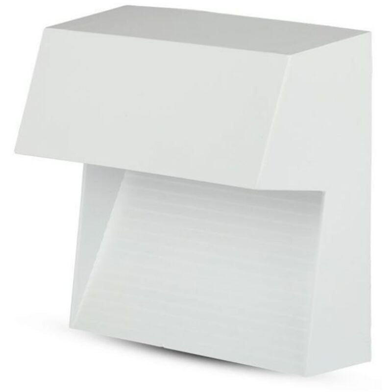 foto del prodotto v-tac vt-1172 lampada applique led 3w parete segnapasso quadrato bianco ip65 bianco naturale 4000k - sku 1403