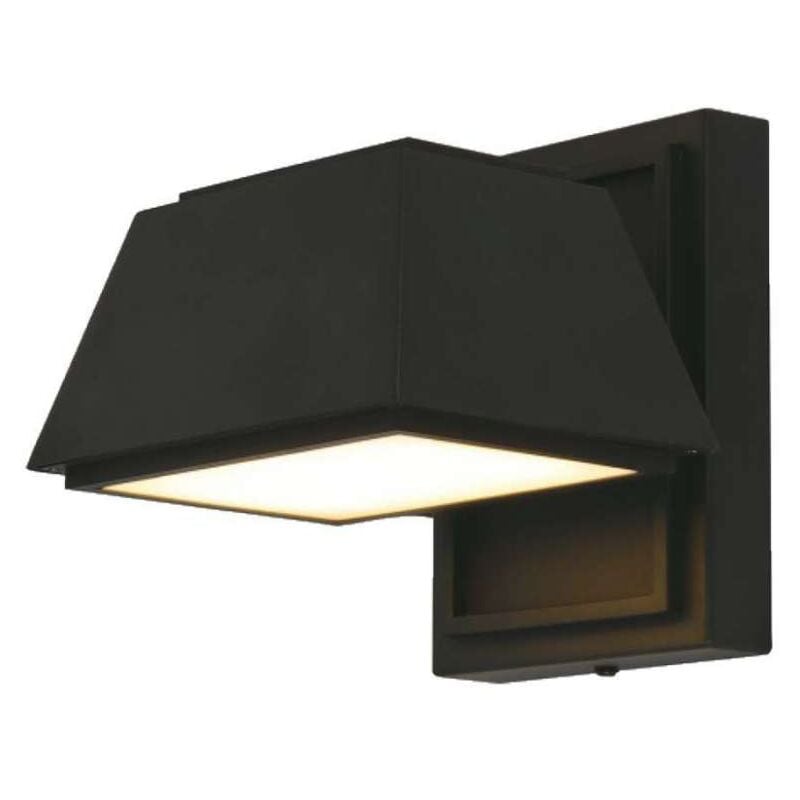 foto del prodotto v tac vt 1192 lampada led da parete rettangolare 15w doppio fascio luminoso 120lm w colore nero 4000k design moderno ip65 sku 23027