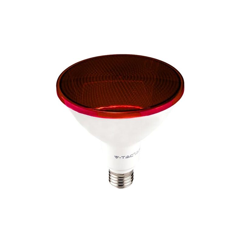 foto del prodotto v tac vt 1227 lampadina led smd 17w e27 par38 luce rossa waterproof ip65 sku 92065