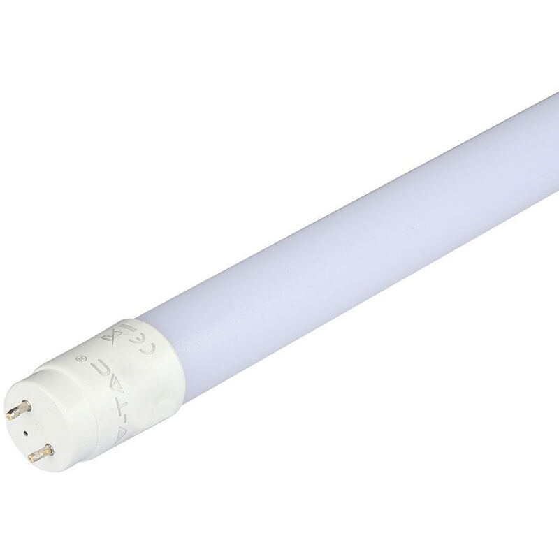 foto del prodotto v tac vt 1277 tubo led neon 18w t8 g13 120cm bianco caldo 3000k in nanoplastica sku 216263