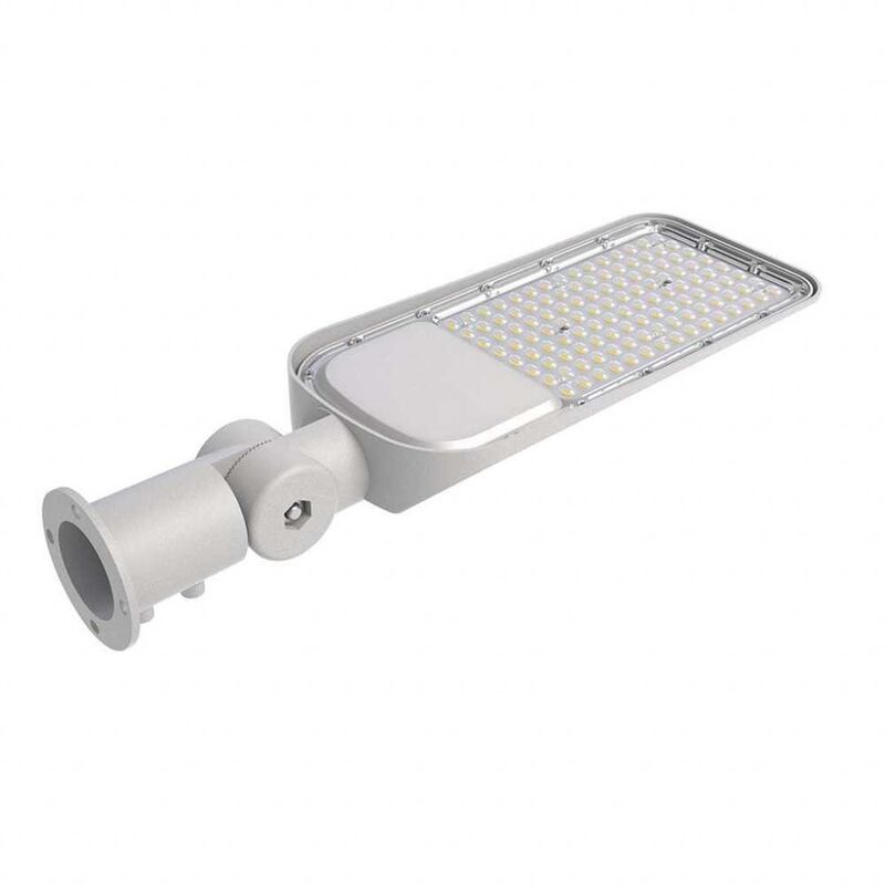 foto del prodotto v tac vt 139st armatura stradale led chip samsung 100w 120lm w lampione da strada adattatore palo regolabile 4000k ip65