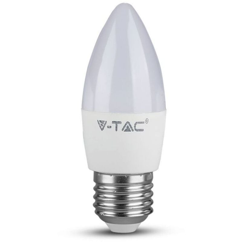foto del prodotto v tac vt 1821 lampadina led e27 5,5w candela bianco freddo 6400k