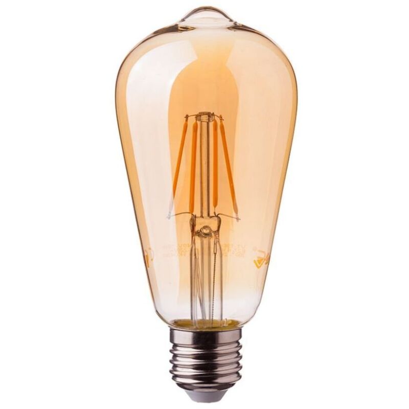 foto del prodotto v tac vt 1964 4361 lampadina led e27 4w st64 filamento ambrato 2200k