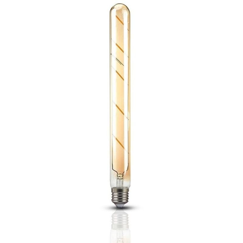 foto del prodotto v-tac vt-2005 lampadina tubolare led filamento vintage ambra cilindrica 5w е27 t30 2200k sku 7142