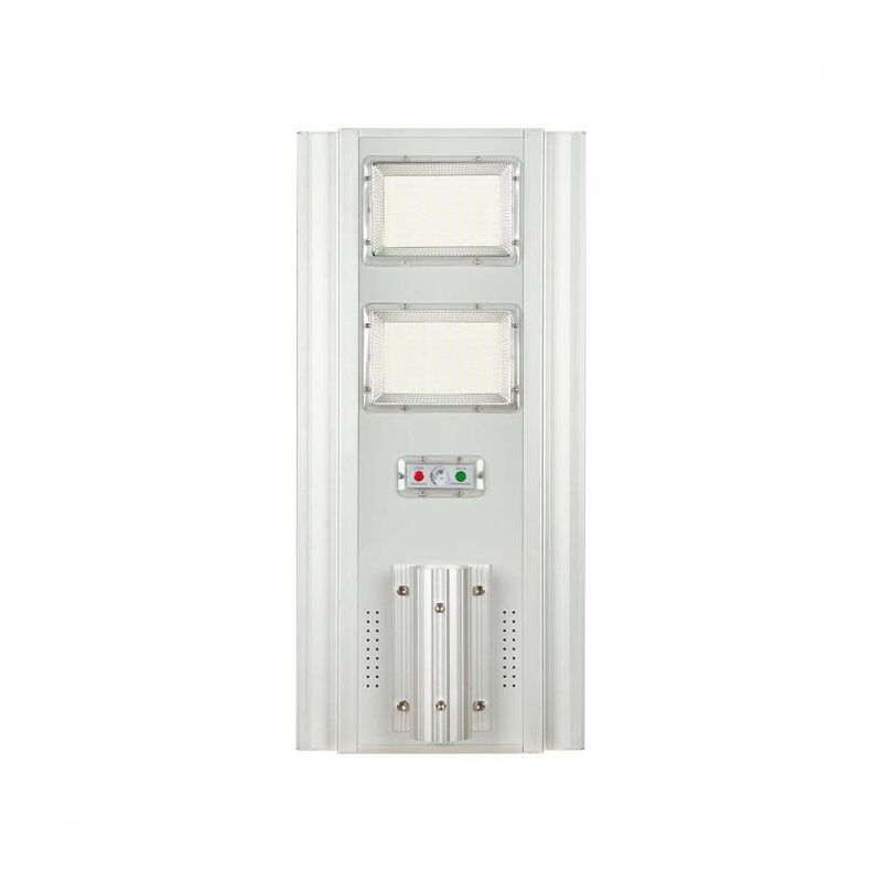 foto del prodotto v tac vt 20201 armatura stradale led 200w smd con pannello solare da 33w sensore movimento e telecomando luce 6400k ip65 autoalimentata sku 6756