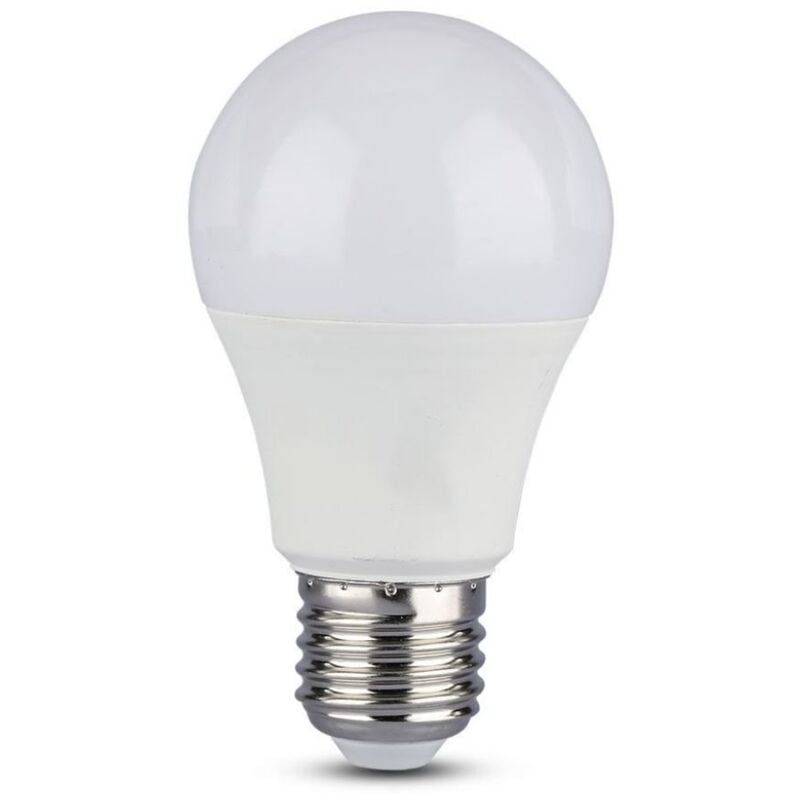 foto del prodotto v tac vt 2211 lampadina led e27 11w a60 con sensore di movimento e crepuscolare bianco caldo 3000k
