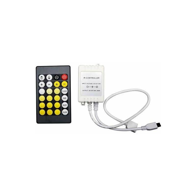 foto del prodotto v tac vt 2425 controller per strisce led color change 3in1 12v 24v con telecomando ir 24 tasti sku 2901