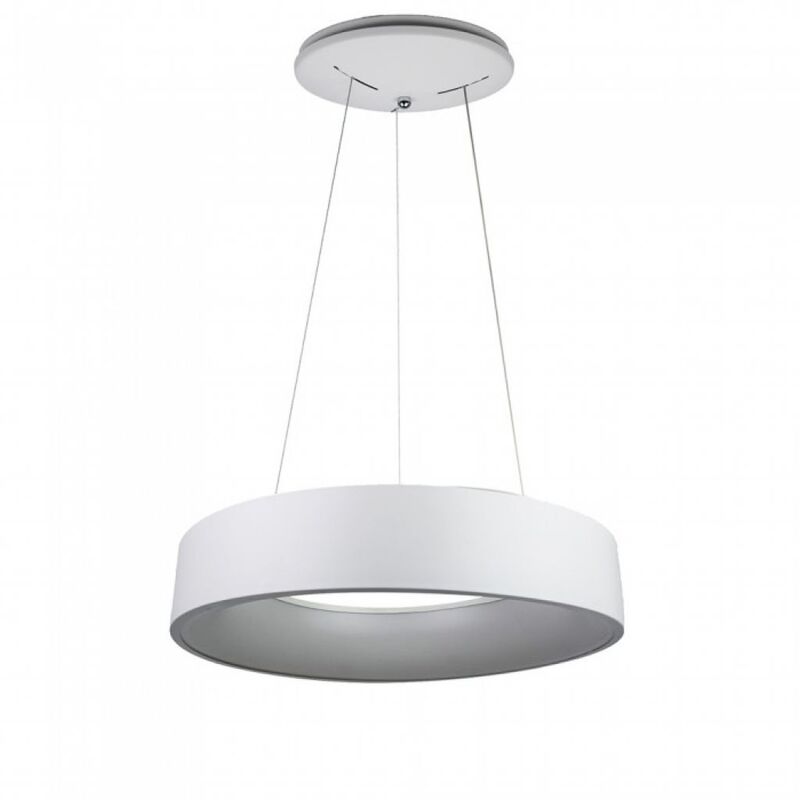 foto del prodotto v tac vt 25 1 w lampadario led rotondo a sospensione 20w forma circolare anello sospeso luce bianco caldo 3000k dimmerabile sku 3992