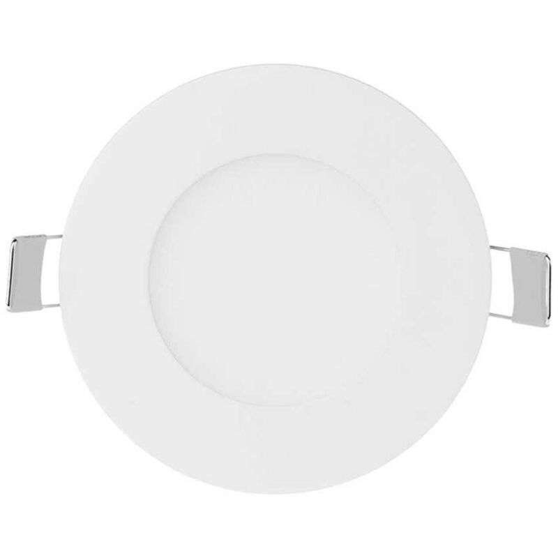 foto del prodotto v tac vt 307rd mini pannello led 3w da incasso rotondo 130lm 120 con alimentatore luce bianco caldo 3000k sku 216292