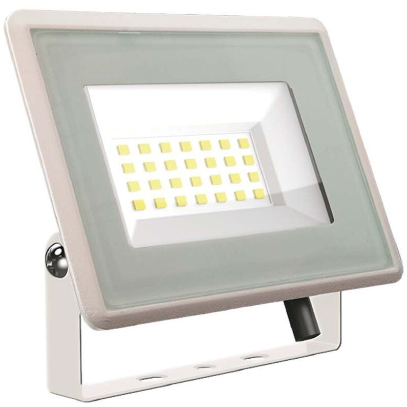 foto del prodotto v-tac - vt-4924-w essentials series faro led smd 20w ultra sottile da esterno colore bianco - 6740 / 6741 / 6742 - colore luce bianco freddo