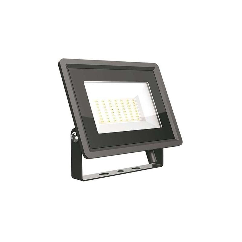 foto del prodotto v-tac vt-4954 faro led floodlight 50w smd 86lm/w 110 bianco freddo 6500k slim alluminio nero ip65 - sku 6751