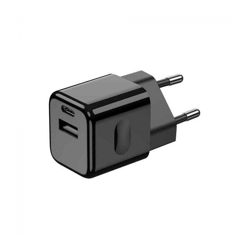 foto del prodotto v tac vt 5320 b caricabatteria usb ricarica rapida 20w 1 pd 1 qc 3a adattatore da viaggio nero sku 6677