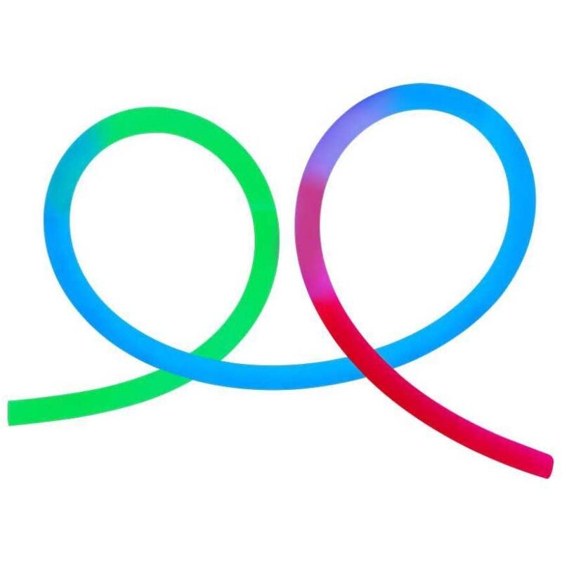 foto del prodotto v-tac vt-561 neon flex striscia led rgb in silicone 24v luminosità 360 - 100w 10w m 120 led m bobina da 10m ip20 sku 6875